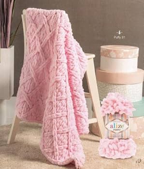 Amazon | Alize ふくらんでいる赤ちゃん用ブランケット 毛糸 5